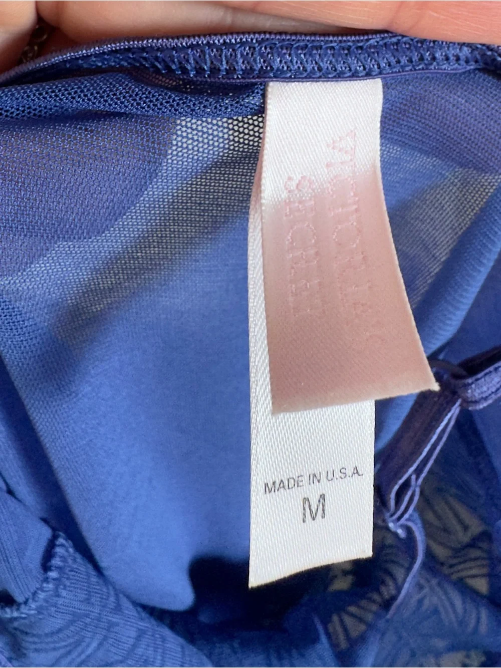 Victoria's Secret Royal Blue Sheer Spaghetti Cami - Picture 3 of 3
